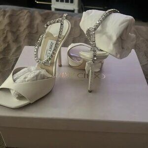 Jimmy Choo saeda satin sandal